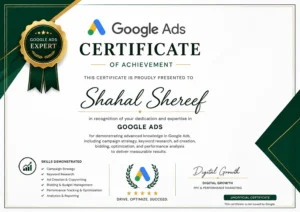 My certification of google adds